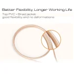 3A Woven Style Metal Head 8 Pin to USB Charge Data Cable, Cable Length: 1m, 1m 8 Pin - Image 5