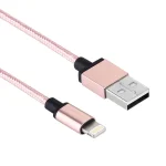 1m Woven Style Metal Head 58 Cores 8 Pin to USB 2.0 Data / Charger Cable - Image 5