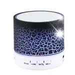 A9 Mini Portable Glare Crack Bluetooth Stereo Speaker with LED Light, Built-in MIC, Support Hands-free Calls & TF Card - Image 2