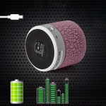 A9 Mini Portable Glare Crack Bluetooth Stereo Speaker with LED Light, Built-in MIC, Support Hands-free Calls & TF Card - Image 11