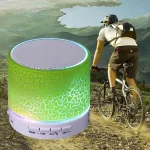 A9 Mini Portable Glare Crack Bluetooth Stereo Speaker with LED Light, Built-in MIC, Support Hands-free Calls & TF Card - Image 12