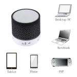 A9 Mini Portable Glare Crack Bluetooth Stereo Speaker with LED Light, Built-in MIC, Support Hands-free Calls & TF Card - Image 3