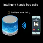 A9 Mini Portable Glare Crack Bluetooth Stereo Speaker with LED Light, Built-in MIC, Support Hands-free Calls & TF Card - Image 8