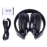 BS-N65 Headband Folding Stereo HiFi Wireless Headphone Headset with LCD Screen & TF Card Slot & LED Indicator Light & FM Function, BS-N65 - Image 5