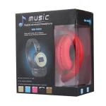 BS-N65 Headband Folding Stereo HiFi Wireless Headphone Headset with LCD Screen & TF Card Slot & LED Indicator Light & FM Function, BS-N65 - Image 6