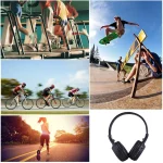 BS-N65 Headband Folding Stereo HiFi Wireless Headphone Headset with LCD Screen & TF Card Slot & LED Indicator Light & FM Function, BS-N65 - Image 8