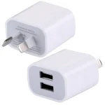 5V 2A High Compatibility 2 USB Ports Charger, AU Plug(White)