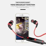 AWEI A960BL Wireless Sport Bluetooth Earphone with Wire Control, Support Handfree Call - Image 12