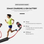 AWEI A960BL Wireless Sport Bluetooth Earphone with Wire Control, Support Handfree Call - Image 14