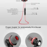 AWEI A980BL Wireless Sport Magnetic Bluetooth Earphone with Wire Control , Support Handfree Call - Image 12