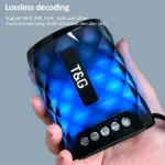 T&G TG155 Bluetooth 4.2 Mini Portable Wireless Bluetooth Speaker with Colorful Lights - Image 6