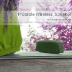 NewRixing NR-4019 Outdoor Portable Bluetooth Speaker with Hands-free Call Function, Support TF Card & USB & FM & AUX - Image 4