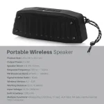 NewRixing NR-4019 Outdoor Portable Bluetooth Speaker with Hands-free Call Function, Support TF Card & USB & FM & AUX - Image 8