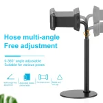 ZM-15 Rotatable Aluminum Alloy Desktop Stand Lazy Stand for 4.7-12.9 inch Mobile Phones / Tablets, For 4.7-12.9 inch Phones White, For 4.7-12.9 inch Phones Black - Image 4