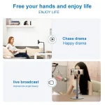 ZM-15 Rotatable Aluminum Alloy Desktop Stand Lazy Stand for 4.7-12.9 inch Mobile Phones / Tablets, For 4.7-12.9 inch Phones White, For 4.7-12.9 inch Phones Black - Image 5