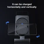 NILLKIN 2 in 1 15W PoweHold Mini Vertical Foldable Detachable Wireless Charger Mobile Phone Holder - Image 13