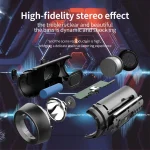 ZEALOT A1 Multifunctional Bass Wireless Bluetooth Speaker, Built-in Microphone, Support Bluetooth Call & AUX & TF Card & LED Lights - Image 5