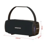 HOPESTAR H24 Pro TWS Portable Outdoor Waterproof Woven Textured Bluetooth Speaker with Rhythm Light, Support Hands-free Call & U Disk & TF Card & 3.5mm AUX & FM, H24 Pro Black, H24 Pro Grey... - Image 8