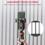 YELANGU PC10 360 Degree Rotating Horizontal Vertical Shooting Phone Clamp Holder Bracket - Image 14