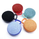 A01L Cloth Texture Round Portable Mini Bluetooth Speaker, Support Hands-free Call & TF Card, A01L Black, A01L Orange, A01L Green, A01L Blue, A01L Red - Image 2