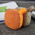 X25new Cloth Texture Square Portable Mini Bluetooth Speaker, Support Hands-free Call & TF Card & AUX, X25new Orange, X25new Green, X25new Grey, X25new Blue