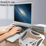 SDL02 Rotating and Folding Aluminum Alloy Laptop Cooling Bracket for 11-17.3 inch Laptops - Image 6