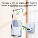 CCT11 Wall Paste Mobile Phone Bracket Foldable Lift Bathroom Kitchen Wall Bracket - Image 3