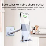 CCT11 Wall Paste Mobile Phone Bracket Foldable Lift Bathroom Kitchen Wall Bracket - Image 5