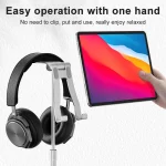 R-JUST PB03 Lifting / Angle Adjustable Multi-function Headset / Tablet / Mobile Phone Holder, Suitable for Devices Under 12.9 inch - Image 6