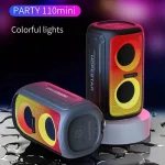 HOPESTAR Party 110 Mini Colorful Lights Wireless Bluetooth Speaker, Party 110 Mini (Black), Party 110 Mini (Green), Party 110 Mini (Grey), Party 110 Mini (Blue) - Image 2