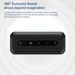 EBS-307 20W High-power Portable Subwoofer Waterproof Wireless Bluetooth Speaker - Image 3
