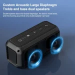 EBS-307 20W High-power Portable Subwoofer Waterproof Wireless Bluetooth Speaker - Image 4