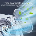 R-JUST HZ25 3.5W Aluminum Alloy Large Turbo Desktop Fan Cooling Laptop Stand - Image 5