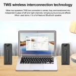 EBS-603 Portable Outdoor Waterproof TWS Audio 3D Surround Wireless Bluetooth Speaker - Image 5
