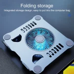 R- JUST HZ22-1 Rotating Dual-purpose Desktop Fan Aluminum Alloy Laptop Stand, HZ22-1 (Grey), HZ22-1 (Silver) - Image 4