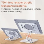 R-JUST T632 Acrylic 360 Degree Rotating Desktop Tablet Stand, T632 Tablet Stand - Image 2
