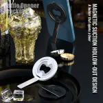 R-JUST SJ20-2 Zinc Alloy Magnetic Bottle Opener Cellphone Holder With No Trace Sticker, SJ20-2 With No Trace Sticker - Image 2
