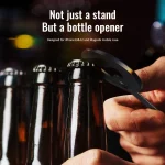 R-JUST SJ20-2 Zinc Alloy Magnetic Bottle Opener Cellphone Holder With No Trace Sticker, SJ20-2 With No Trace Sticker - Image 3