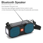 T&G TG634 Outdoor Solar Power Bluetooth Wireless Speaker with FM / Flashlight / TF Card Slot - Image 11