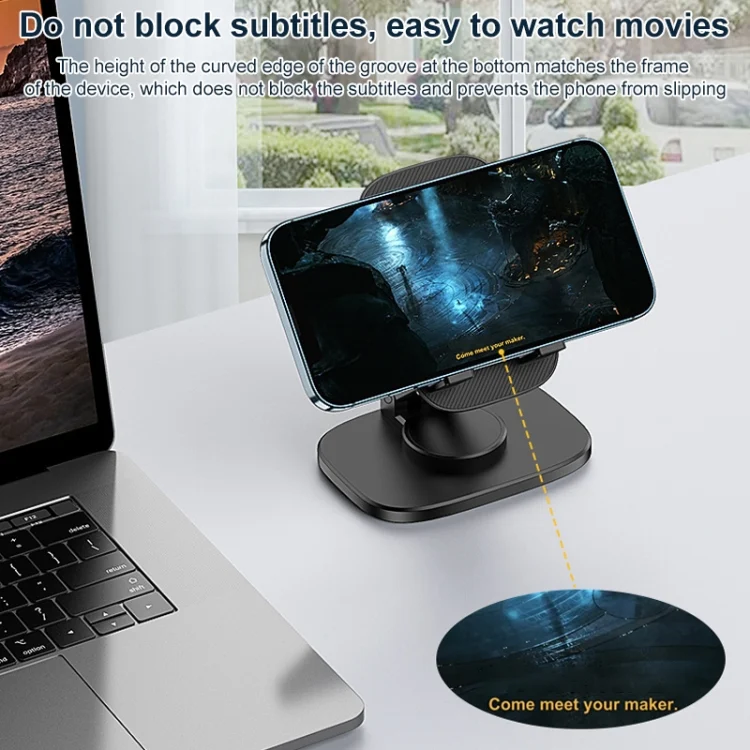 IP7G1065_B4.webp FD5 B028 Foldable Rotating Desktop Phone Tablet Holder, FD5 B028 - Image 5