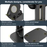 FD5 B028 Foldable Rotating Desktop Phone Tablet Holder, FD5 B028 - Image 7