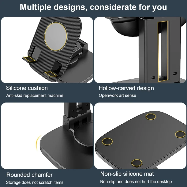 IP7G1065_B6.webp FD5 B028 Foldable Rotating Desktop Phone Tablet Holder, FD5 B028 - Image 7