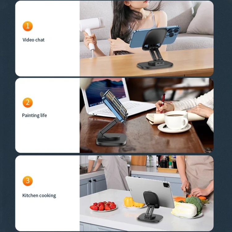 IP7G1065_B7.webp FD5 B028 Foldable Rotating Desktop Phone Tablet Holder, FD5 B028 - Image 8