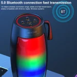 WEKOME D40 5W Sound Pulse Colorful Bluetooth Speaker, D40 (Black), D40 (White) - Image 11