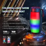 WEKOME D40 5W Sound Pulse Colorful Bluetooth Speaker, D40 (Black), D40 (White) - Image 4