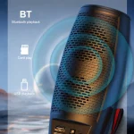 WEKOME D40 5W Sound Pulse Colorful Bluetooth Speaker, D40 (Black), D40 (White) - Image 8