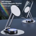 LK-T639 360 Degree Rotatable Foldable Magnetic Aluminum Alloy Desktop Phone Holder - Image 2