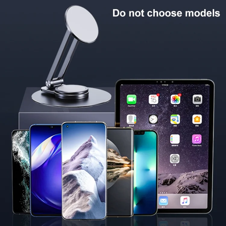 IP7G1087_B11.webp LK-T639 360 Degree Rotatable Foldable Magnetic Aluminum Alloy Desktop Phone Holder - Image 12
