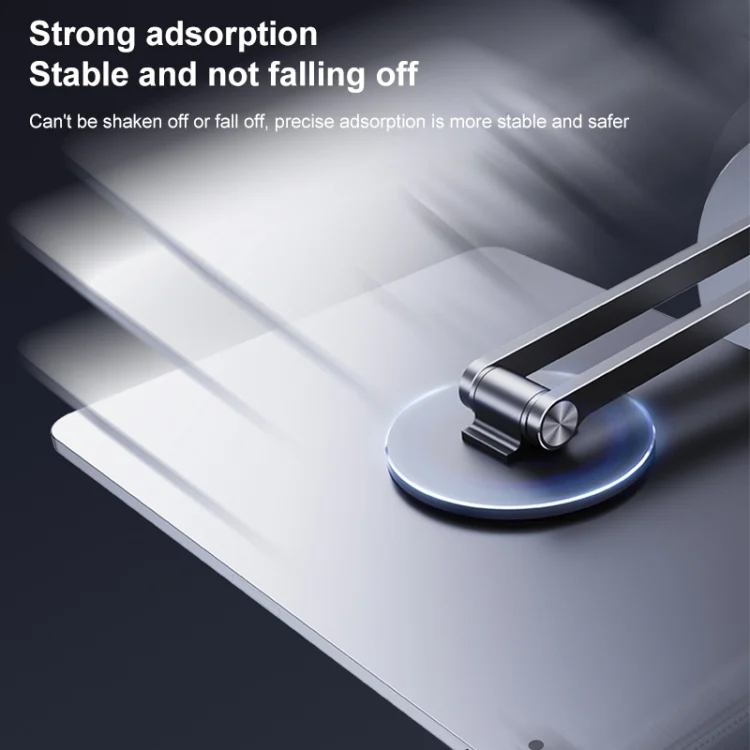 IP7G1087_B4.webp LK-T639 360 Degree Rotatable Foldable Magnetic Aluminum Alloy Desktop Phone Holder - Image 5