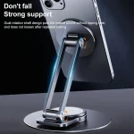 LK-T639 360 Degree Rotatable Foldable Magnetic Aluminum Alloy Desktop Phone Holder - Image 6